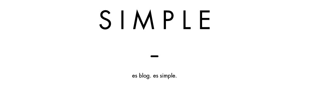 Es blog. Es SIMPLE